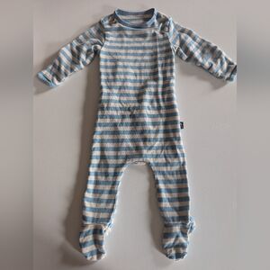 Rags Baby Boy Striped Blue and White Kids One Piece 0-3 Months